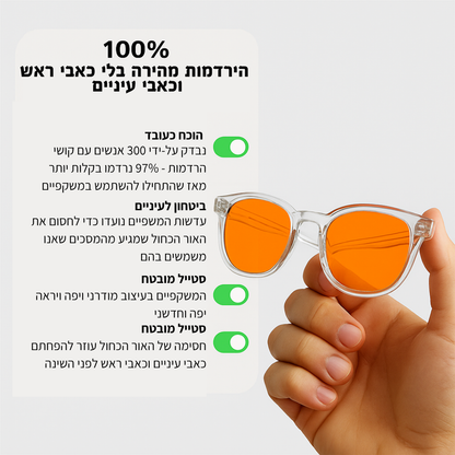 משקפי חסימת אור כחול מבית CalBoker